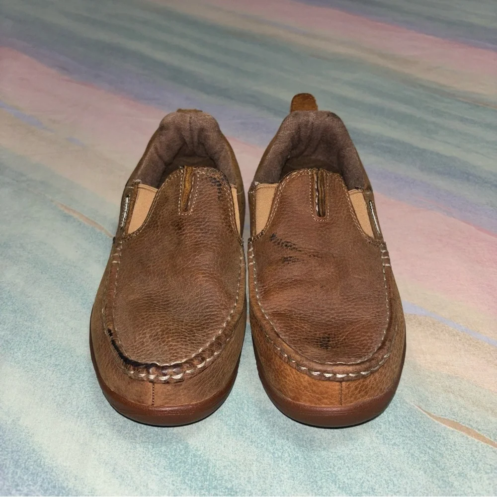 Georgia Boot Cedar Falls Brown Leather Loafer men’s 8